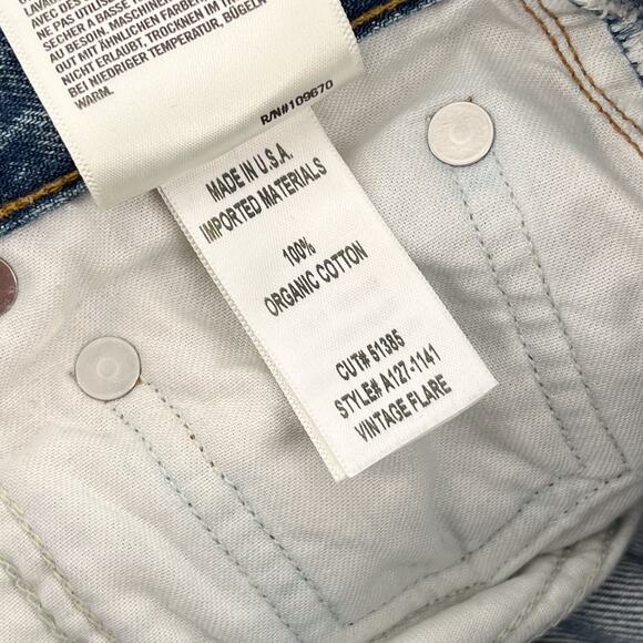 AGOLDE Vintage High Rise Flare Jeans Women’s Size 23 Clamour Stretch Denim - Picture 5 of 6